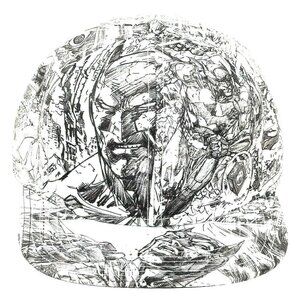 NWT DC Comics Batman Jim Lee Pencil Art LIMITED EDITION Snapback Cap